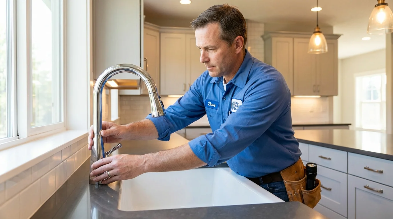 Kitchen faucet installation by Johns Plumbing LLC in Brea