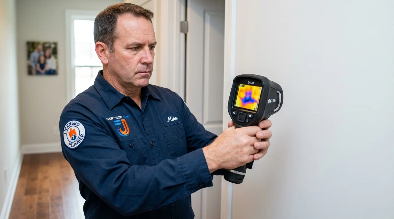 Thermal imaging leak detection by Johns Plumbing LLC in Brea